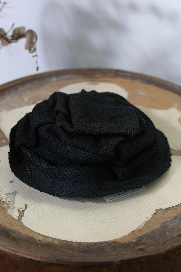 Horisaki fold hat top soft, foldable caps, SHPPK005 BLACK